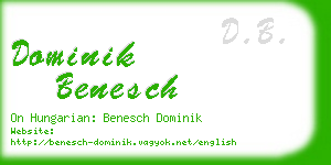 dominik benesch business card